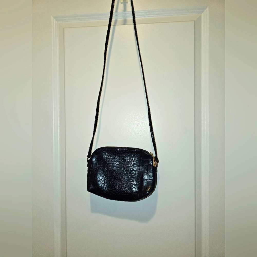 Black Leather Crossbody Purse🖤👜